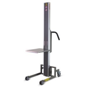 HOVMAND Elektrischer Hebelift mit Edelstahlplattform – Tragkraft 80 kg – Hubbereich 100 bis 1.310 mm