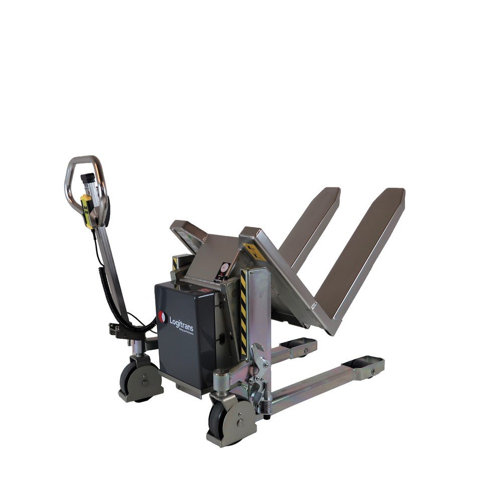 Logitrans Logitilt INOX Elektrischer Edelstahl-Palettenheber mit Neigefunktion – Tragkraft 1.000 kg – Bild 3