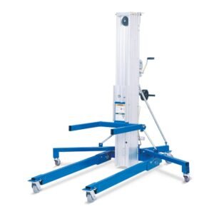 Teleskopischer Montagelift manuell – Tragkraft 454 kg – Hubbereich 150 bis 2.020 mm