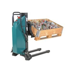 Elektrischer Palettenheber mit Schwenkfunktion – Tragkraft 800 kg – Hubhöhe 900 mm – Schwenkbereich ±40°